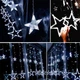 Гирлянда штора BLOOMWIN Звезды 2м, USB, 8 режимов ,120 LED + пульт, Белый свет / Новогодняя гирлянда на окно - изображение 5