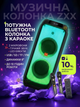 Портативная колонка ZXX Bluetooth с 2 микрофонами караоке USB SD TF FM LED подсветка акустическая система - изображение 1