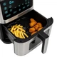 Аэрофритюрница без масла RUHHY 25512 XXL 8 л — Air Fryer, 10 программ, сенсорное управление, антипригарная чаша - изображение 10
