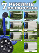Шланг для поливу X-Hose 45 м із розпилювачем: саморозтяжний садовий шланг-гармошка Magic Hose, Синій - изображение 2