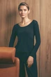 Лонгслів женский XXL-3XL. Черный - изображение 4