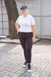 Женские спортивные брюки из трикотажа двунитка демисезонные Aksan 22.1530 50(2xl) коричневий - изображение 5