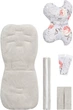 Wkładka + poduszka do wózka Caretero Deluxe Magiczny ogród 80 x 35 cm (5908310395395) - obraz 2