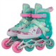 Роликовые коньки раздвижные детские русалка SP-Sport Mermaid 3211 размер 35-38 Mint-Pink - изображение 5