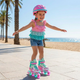 Роликовые коньки раздвижные детские русалка SP-Sport Mermaid 3211 размер 35-38 Mint-Pink - изображение 6