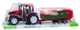 Zabawka LEAN Toys Traktor Rolniczy Farmerski Z Zieloną Przyczepą i Sianem 62 cm Czerwona (5905991058571) - obraz 4