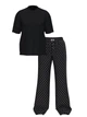 Фланелева піжама (футболка + штани) Victoria's Secret Flannel Short-Sleeve Long Tee-Jama Set S Regular Чорний (29978143D) - изображение 4