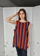 Блузка майка жіноча без рукавів в смужку Only Cиня 16752 4XL (укр 56-60) - зображення 6