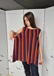 Блузка майка жіноча без рукавів в смужку Only Cиня 16752 4XL (укр 56-60) - зображення 7