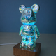 Світлодіодний нічник Ведмідь 3D феєрверк RGB USB, декоративна лампа зі зміною кольору, дитячий нічник LED - зображення 5