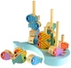 Деревянная развивающая игра Tooky Toy Кит и рыбки многофункциональная 4 в 1 (TH698) (6972633373681) - изображение 5