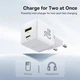 Мережевий зарядний пристрій Baseus Palm Fast Charger Type-C+USB 20W White (P10111608213-00) - зображення 5