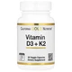 Витамин D-3 5000 + K2 California Gold Nutrition Vitamin D3 + K2 60caps - изображение 1