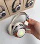 Беспроводные накладные наушники SY-T12 Bluetooth 5.4, Hi-Fi звук, RGB подсветка, с микрофоном, для телефона и ПК, Бежевые - изображение 2