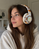 Беспроводные накладные наушники SY-T12 Bluetooth 5.4, Hi-Fi звук, RGB подсветка, с микрофоном, для телефона и ПК, Бежевые - изображение 5