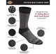 Комплект шкарпеток з контролем вологості 6 пар Dickies Dri-tech Moisture Control Max Full Cushion Crew Socks 6-Pack Color: Black/Grey Marl (I611010) US6-12 EU39-45 24-30см - изображение 3