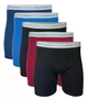 Комплект чоловічої білизни з бавовни 5 пар Gildan Regular Leg 5-Pack Boxer Briefs Color: Black/Multi Розмір L - зображення 1