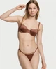 Комплект білизни Very Sexy Logo Lightly Lined Balconette Bra Коричневий 34D-XS - зображення 2