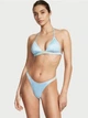 Купальник Triangle Shine Swim зі стразами,з шимером,Блакитний S - зображення 1