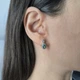 Серебряные серьги с мистик топазом 1.013ct (2203902) - изображение 6