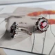Серебряные серьги с искусственным гранатом nano 10.755ct, гранатом (60002406) - изображение 5
