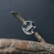 Серебряное кольцо с фианитами 0.14ct, вес изделия 2,02 гр (2197737) - изображение 3