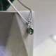 Серебряная подвеска с изумрудом nano 0.933ct (2205838) - изображение 6