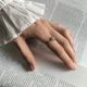 Серебряное кольцо с фианитами, вес изделия 1,9 гр (2207733) - изображение 7