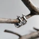 Серебряные серьги с натуральным сапфиром 2.628ct, фианитами (2202547) - изображение 3