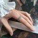 Серебряное кольцо с фианитами, вес изделия 4,2 гр (2207474) - изображение 7