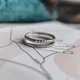Серебряное кольцо с фианитами 0.29ct, вес изделия 1,64 гр (2197713) - изображение 5