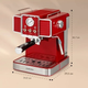 Кофеварка KLARSTEIN Gusto Classico 1350 Вт 20 бар (10035565) - изображение 3