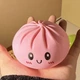Іграшка 10 см великий сквіш рожевий пельмень Dumpling, Mystery Dumpling, Squishies Dumpling - зображення 2