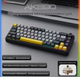 Клавіатура ігрова механічна ajazz ak690 grey-yellow - зображення 2