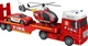 Zestaw pojazdów strażackich Woopie Laweta + Helikopter + Samochód z efektami świetlnymi i dźwiękowymi 1 :12 Czerwony 55341 (5906280655341) - obraz 3
