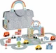 Zestaw samochodów z torbą Tooky Toy Mini miasto TP536 (6976831554866) - obraz 1