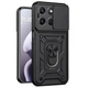 Чохол Fiji Camera Defence для Motorola G57/G57 Power бампер із захистом камери та підставкою Black - зображення 1