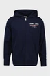Чоловіче темно-синє худі GRAPHIC FULL ZIP HOODIE Gant S 2067041 - изображение 1