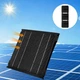 Сонячна панель 21W, USB A/C + DC, складна портативна, ETFE монокристал, для туризму, чорна - зображення 3