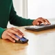 Миша, Amazon Basics Wireless Computer Mouse Blue, бездротова 2.4GHz USB-A nano-приймач, оптична, компактна, для ноутбука та ПК - зображення 2