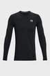 Чоловічий чорний термореглан UA CG Armour Fitted Crew Under Armour L 1366068-001 - зображення 5