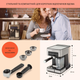Кофеварка Klarstein Arabica Comfort сенсорная панель управления 1350W Нержавеющая сталь (10035655) - изображение 4