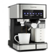 Кофеварка Klarstein Arabica Comfort сенсорная панель управления 1350W Нержавеющая сталь (10035655) - изображение 1