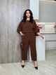Жіночий костюм (брюки+кофта вільного крою) Uaclothes 50-52 Коричневий (like37795-182261358) - изображение 2