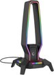 Підставка для навушників Rampage Igris RGB USB-C Black (8680096149702) - зображення 1