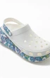 Крокси жіночі на платформі метелики Crocs Classic Crush Butterfly White 37 (EU 37-38) білі - зображення 3