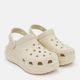 Дитячі крокси на платформі Crocs Classic Cutie Clog Bone 34 молочні - изображение 1