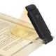 Аккумуляторная LED лампа прищепка для чтения USB, портативный фонарик для книги, 3 режима, черная - изображение 4