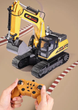 RC екскаватор 12 каналів 2.4GHz радіокерований з металевим ковшем, 680° поворот, акумулятор, дитячий будівельний екскаватор - зображення 5