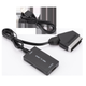 Конвертер SCART–HDMI 1080P з USB-кабелем, відео-аудіо адаптер для телевізора, проєктора, DVD, VHS і приставок - зображення 3